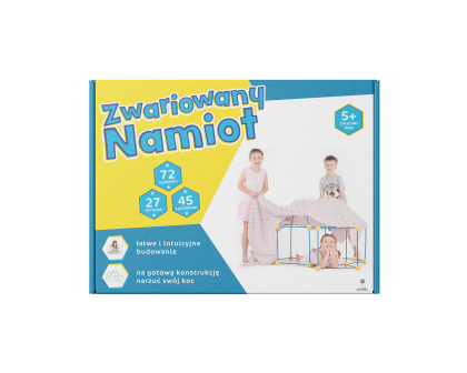 Zwariowany Namiot żółto-niebieski