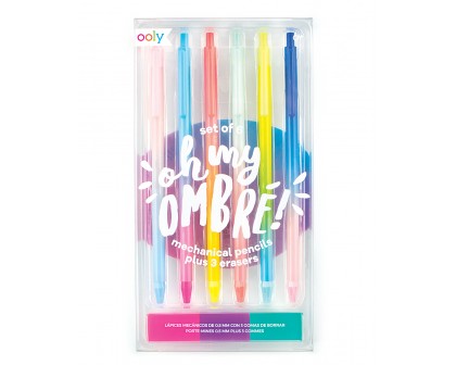 Zestaw Mechanicznych Ołówków. Tęczowa Oprawa Ombre.