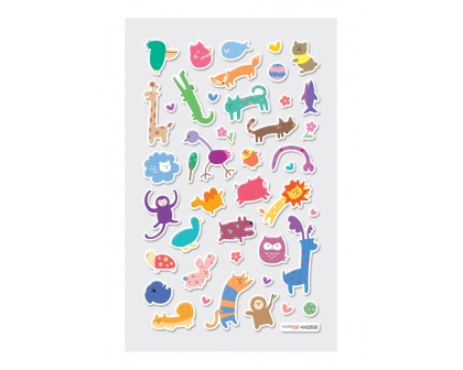 Mini Naklejki Itsy Bitsy - Dzikie Zwierzęta