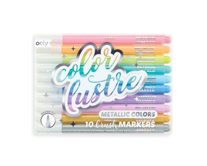 Flamastry Pędzelkowe Metaliczne Błyszczące Color Lustre